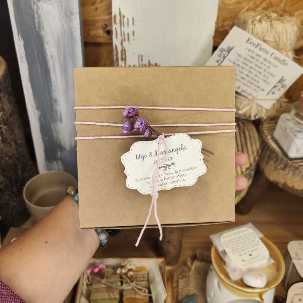 Candela artigianale in cera di soia